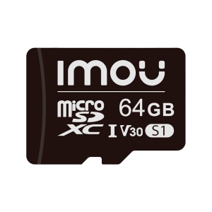 Imou Klasse 10 Micro-SD-Speicherkarte 64 GB – kompatibel mit Überwachungskameras – Klasse 10/V30 – Verwendung in Innenräumen – Kunststoffmaterial – einfache Installation