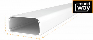 JSL rails and Accessories Rounded Corners 70x40 For Cables -