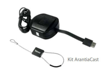 Kit ARANACAST: CHROMECAST DIPPONIG CONFIGURÉ + BOX + Câble de sécurité
