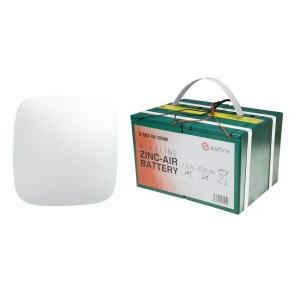 Kit de alarme autônomo - Hub 2 de 6V e bateria de longa duração - Fácil instalação - Duração até 12 meses - Bateria não recarregável - Ideal para alojamentos vagos