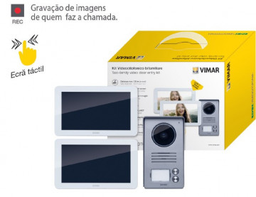 Kit de videoporteiro bifamiliar - K40916