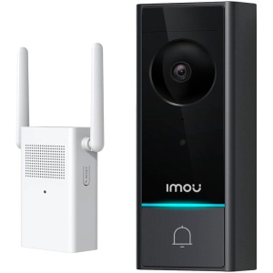 Kit Doorbel DB60 5MP - Wi-Fi 2.4 GHz / 6200 mAh ou AC 12~24V - 164º / IV 5m - Botão de chamada / áudio bidirecional - Sensor PIR / Deteção de humanos - Campainha / Extensor Wi-Fi / Áudio