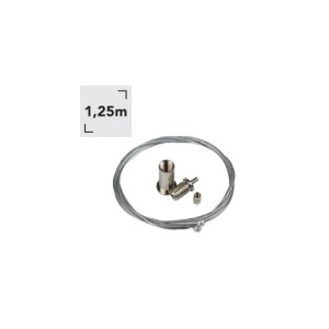 Kit suspensão Cabo de Aço 1,25mt p/ Perfis PFA