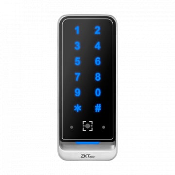 Lector de acceso - Acceso poner código QR, MF-tarjeta e Alfiler - Indicador LED e acústico - Wiegand 26/34 | RS485 - Compatible con controladores Zkteco - Adaptar a exterior IP65