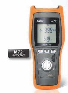 M72 - HV000072 Metro de aislamiento de 500 V, metro de continuidad de 200 mA e TRMS DMM