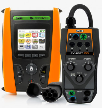 MACROEVTEST - HV5036EV MACROEVTEST multifuncional EVSE e ensayador de seguridad de instalación eléctrico