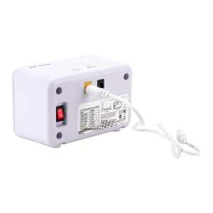 Mini UPS - Entrada DC 12V / 3.5A - Salida DC 12V / 3A - Batería Li-Ion 30Wh recargable - Indicador LED de batería - Tiempo de transferencia 0ms