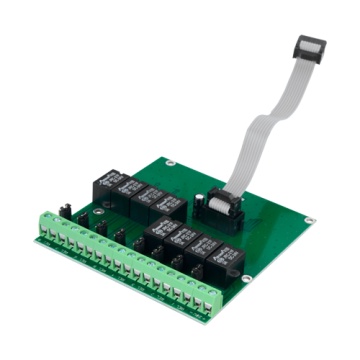 Module de relais conventionnel DMTech - 8 sorties de relais - jusqu'à 3A / 125VAC ou 3A / 30VDC - Aliments du centre - Compatible avec les panneaux d'incendie DMTECH