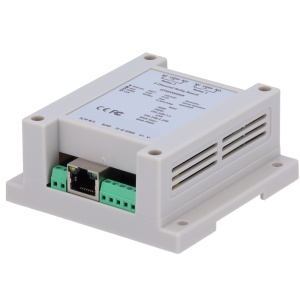 Módulo de aquisição e controlo de dados - 2 entradas digitais | 2 saídas de relé (NA/NF) - Protocolos: Modbus/TCP, TCP/IP, UDP, HTTP,... - Servidor web integrado - Porta Ethernet 10/100 Base-TX PoE | Porta Wi-Fi - Não inclui alimentador - Alimentação por
