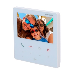 Monitor para videoporteiro - Ecrã tátil TFT 4.3" - Áudio bidireccional - TCP/IP, WiFi, SIP - Montagem em superficie | Branco