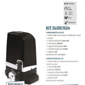 MOTORLINE KIT SLIDE1024 AUTOMATISMOS PARA PORTÕES DE CORRER (NOVO SEM EMBALAGEM ORIGINAL)