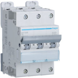 NGT306 - Criador 3P 6A D 6/10kA 3M HAGER Ean:3250614635786