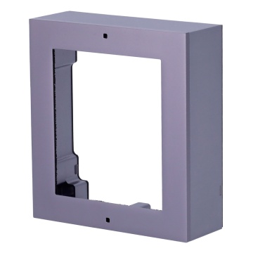 Oberflächenregistrierungsbox – Bis zu 1 Modul – Speziell für Hikvision-Video-Gegensprechanlagen – Kompatibel mit Hikvision-Modulen – Gehäuse aus Luftfahrtaluminium – Panel aus Aluminium