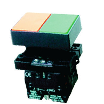 OMNIUM – CLPDS0X-30 – EINGEBAUTER DOPPELDRUCKKNOPF MIT FEDERRÜCKZUG, 1 Schließer + 1 Öffner
