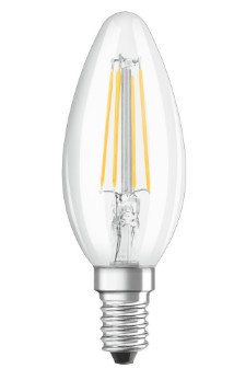 OSRAM LEDVANCE - 4058075591219 - Bombilla LED PARATHOM Oscuro CL B Filmear 40 oscuro 4,8W/827 E14 4,8 W 470