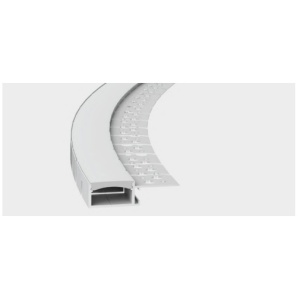 Perfil alum. FLEXÍVEL Enc. Gesso Anodizado 1 aba 47x14x2000mm TORRE DE PORTALEGRE