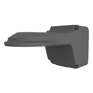 Prise en charge du mur - pour les chambres de dôme - Boîte de connexion - Ajustement pour une utilisation à l'étranger - Passeur de câble - Couleur noire
