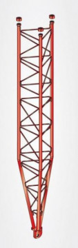 Reinforced Lower Section, 450 Zinc+Red Tower, 3m