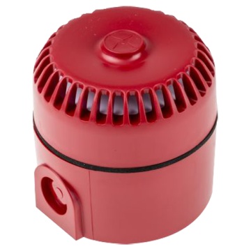 Roshni LP - Sirena cable a interior e exterior de incendios - Fuerza de sonido 102 dB a 1 m - 32 sombras de alarma - Base alto a Desatado instalación simple - Alimento 24 VDC