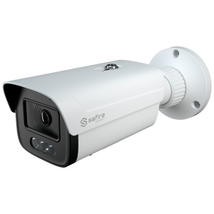 Safire Smart câmara Bullet IP gama I1 com AI-ISP - Sensor 1/1.8" grande abertura F1.0 Night Color X - Resolução 8 Megapixel (3840x2160) | MicroSD 1TB - Lente 2.8 mm | Microfone incorporado | LED 30m - IA:Classificação de pessoas e veículos| Metadados - Im