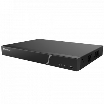 Safire Smart - Gravador NVR para câmaras IP da gama B2. - 16CH vídeo / Compressão H.265S / 2HDD - Resolução até 12Mpx / Largura de banda 160Mbps - HDMI 4K e VGA / Dewarping Fisheye - Reconhecimento facial, metadados de vídeo