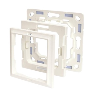 Shelly Wall Adapter Legrand - Conecta micromódulos Shelly a molduras Legrand - Compatível com o interruptor Shelly Wall Switch 4 - Instalação limpa, sem alterar o chassis - Mantém a estética original da parede - Design em plástico resistente à pressão