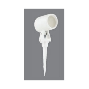 SOFLIGHT – 007.010.WC.010.82 – GU 10 Harz-Spießprojektor mit Lampe, Weiß