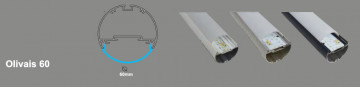 SOFLIGHT - 017.1420ANO.002.54 - LED-Leuchte 1420 mm Olivais 60 Anthrazit