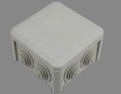 Soflight - 200.090.090.053.gg - IP65 -Ableitungsbox mit 90x90x53mm Grau, Ral 7035