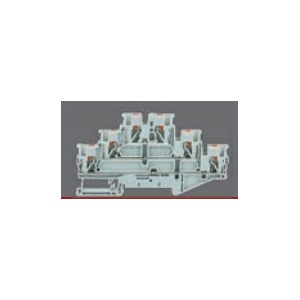 SOFLIGHT - SL-BD3025PI-G - Borne Calha DIN Push-in Triplo Nivel 0,2-2,5 500V/22A Cinza