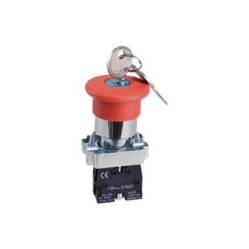 Soflight - SL -CPB02 -BS142 - Bouton personnalisé. Met.c / encrav.c / key c 29 mm rouge 1c