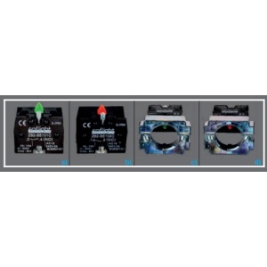 Soflight - SL -CPB02 -BZ101 - Contact pour le bouton de pression avec support 1NO