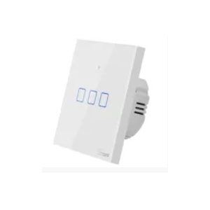 SONOFF T0EU3C-TX - Interruptor triplo (3 Gang) Smart WiFi touch em vidro de encastrar
