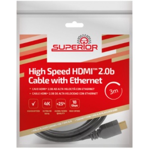 SUPAVC003 - Cabo HDMI ™ 2.0b de alta velocidade com Ethernet