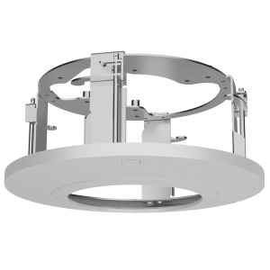 Suporte de câmara para montagem no tecto - Para câmaras dome - Uso no interior - Aço e plástico - Dimensões 94.3 (A) x 200 (Ø) mm - Cor branco