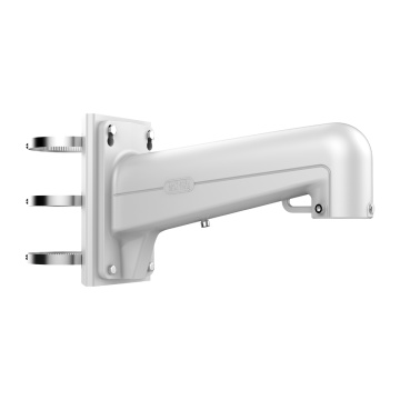Suporte de poste - Para domes motorizadas - Apto para uso no exterior - Cor branco - Passador de cabos - 117 (Lg) x 194 (Al) x 451.3 (Pf) mm