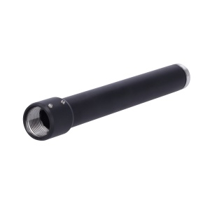 Suporte de teto para domes motorizadas - Altura 223 mm | 32 (Ø) mm - Apto para uso no exterior - Cor preto - Fabricado em alumínio