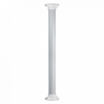 Suporte tecto - Altura 100 cm - Apto para uso em interiores - Cor branco - Fabricado em plástico
