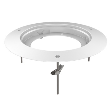 Support de plafond - Ajustement pour le dôme - Ajustement pour une utilisation à l'étranger - Couleur blanche - alliage d'aluminium
