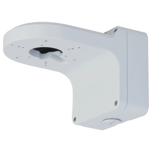 Support mural - pour les chambres à dôme - apt pour une utilisation à l'étranger - charge maximale 3 kg - cheville de câble - couleur blanche