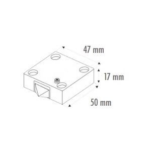 Switch for ordinary door or sliding door - 12VDC / 230V AC 2A - White