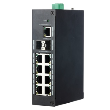 Switch Industrial X-Security - 9 portas RJ45 + 2 Porta Uplink (SFP) - Velocidade 10/100/1000 Mbps - Tecnologia de poupança de energia - Instalação em trilho DIN