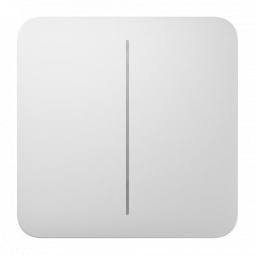 Taktile Panel für Doppellichtschalter - AJ -Lightcore -23g -Kompatibilität - LED -Einzelhandel - Taktile Panel ohne Kontakt - Weiße Farbe - Ajax - Lightschalter Solobutton