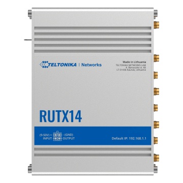 Teltonika Router 4G Industrial – 4G Cat 12 Dual-SIM-Modem – Wi-Fi 5 – Bluetooth LE 4.0 – GNSS-Positionierung – 5 RJ45-Gigabit-Ethernet-Ports
