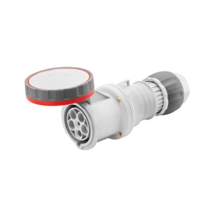 Tomada móvel, IP66/IP67/IP68/IP69, 3P+N+T, 63 A, 400 V, 6 h, contacto piloto
