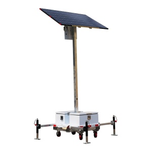 Torre fixa de CCTV de alta capacidade - Capacidade 2.944 Wh | Placa 440W | Lítio - Proteção para uso no exterior e contra a corrosão IP65 - Pronto para utilização em perímetros de segurança e obras - MPPT Epeever - MONTAGEM NÃO INCLUÍDA