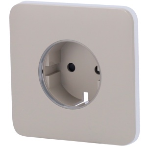 Type F Base Top - AJ -Outletcore -Basic Type Taking Cap - Protection against dust, splashes, objects - no consumption control - no remote control - olive color