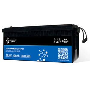 UBL-36-100 - Batería de litio Ultimatron de 36 V y 100 Ah LiFePO4, BMS inteligente con Bluetooth