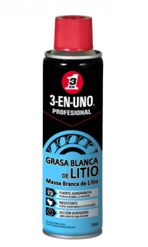 WD40 3en1 Masse du lithium blanc - Spray 250 ml