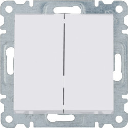 WL0050 - Lumina - Comut. Double escalier, White Hager Ean: 8694407000231